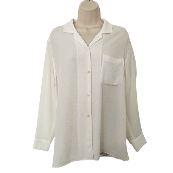 WILFRED Long Sleeve Buttondown White Size S - Picture 1 of 11